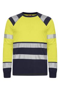 Flamskyddad T-shirt, lång ärm