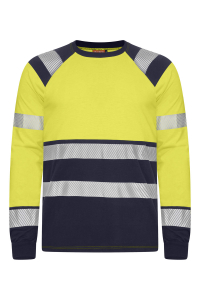 Flamskyddad T-shirt, lång ärm