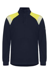 Flamskyddad half-zip T-shirt l.ä.